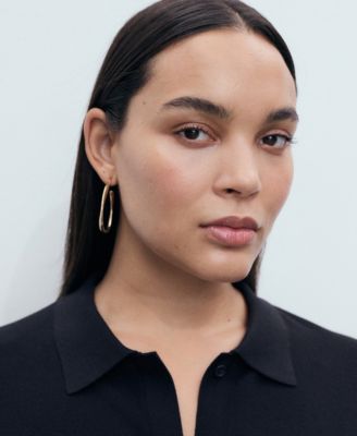 Women's Short-Sleeved Polo-Neck Sweater