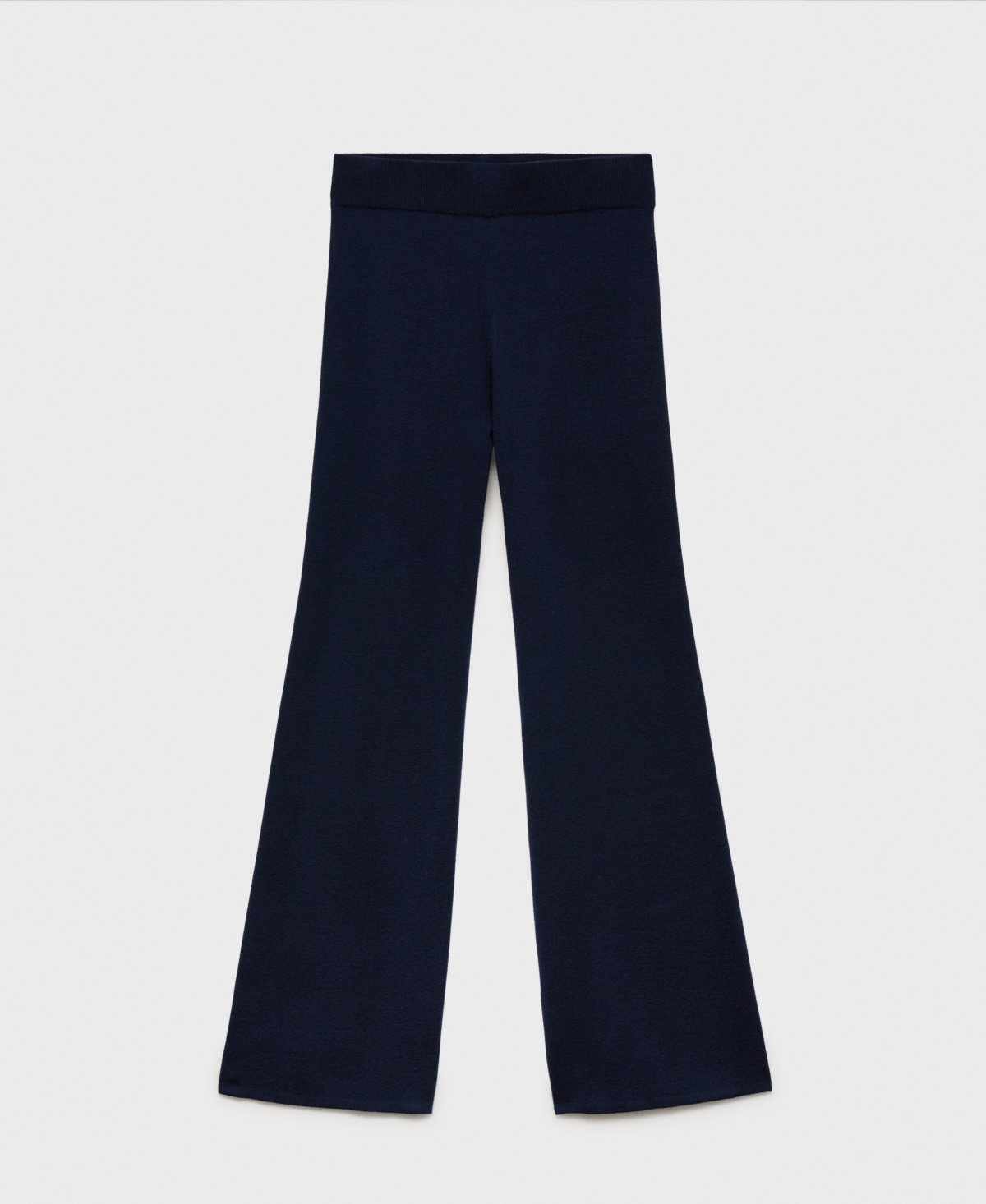 Mango Women's Straight Knitted Pants In Blue
