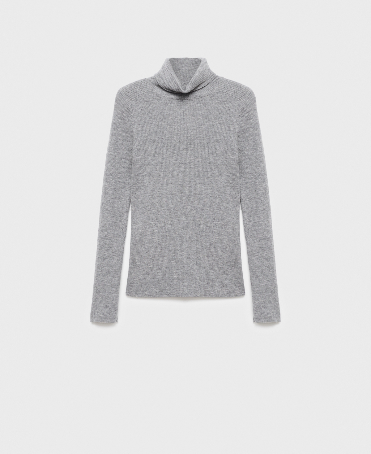 Mango Women's Turtleneck Wool Sweater In Gray