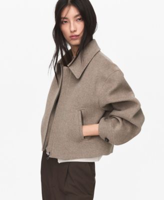 Women's Wool Bomber Jacket
