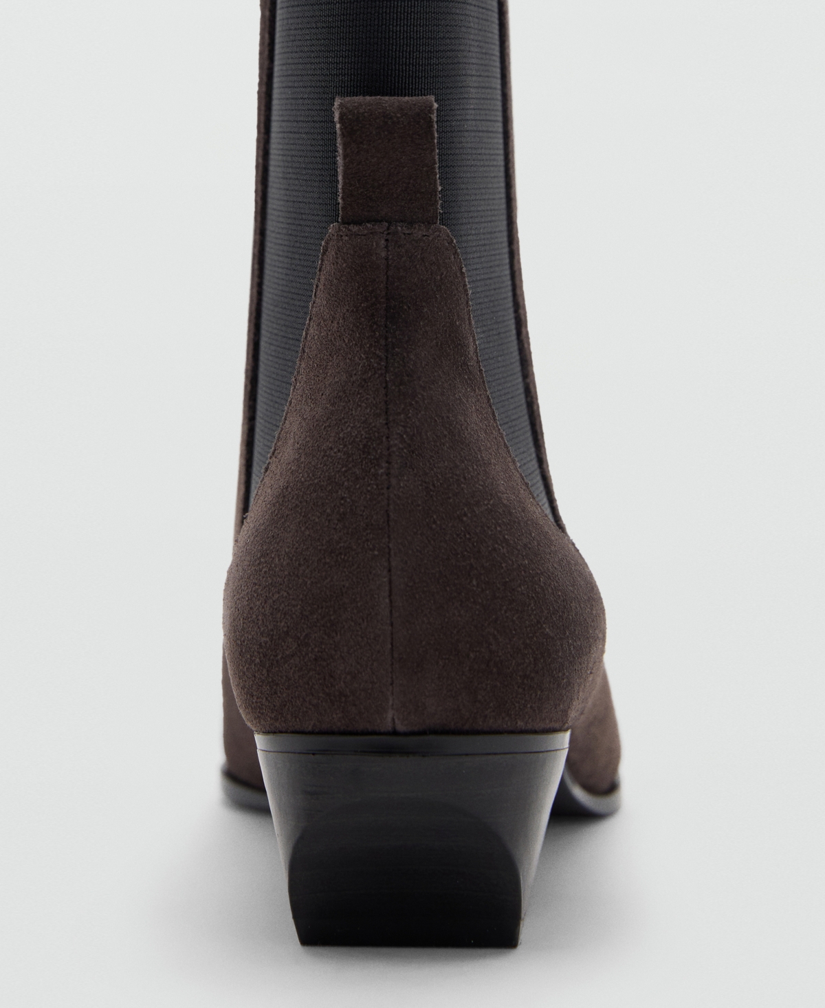 Mango Women's Heel Suede Ankle Boots In Brown