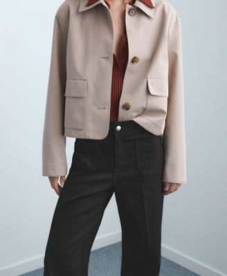 Women's Pockets Wide Leg Jeans