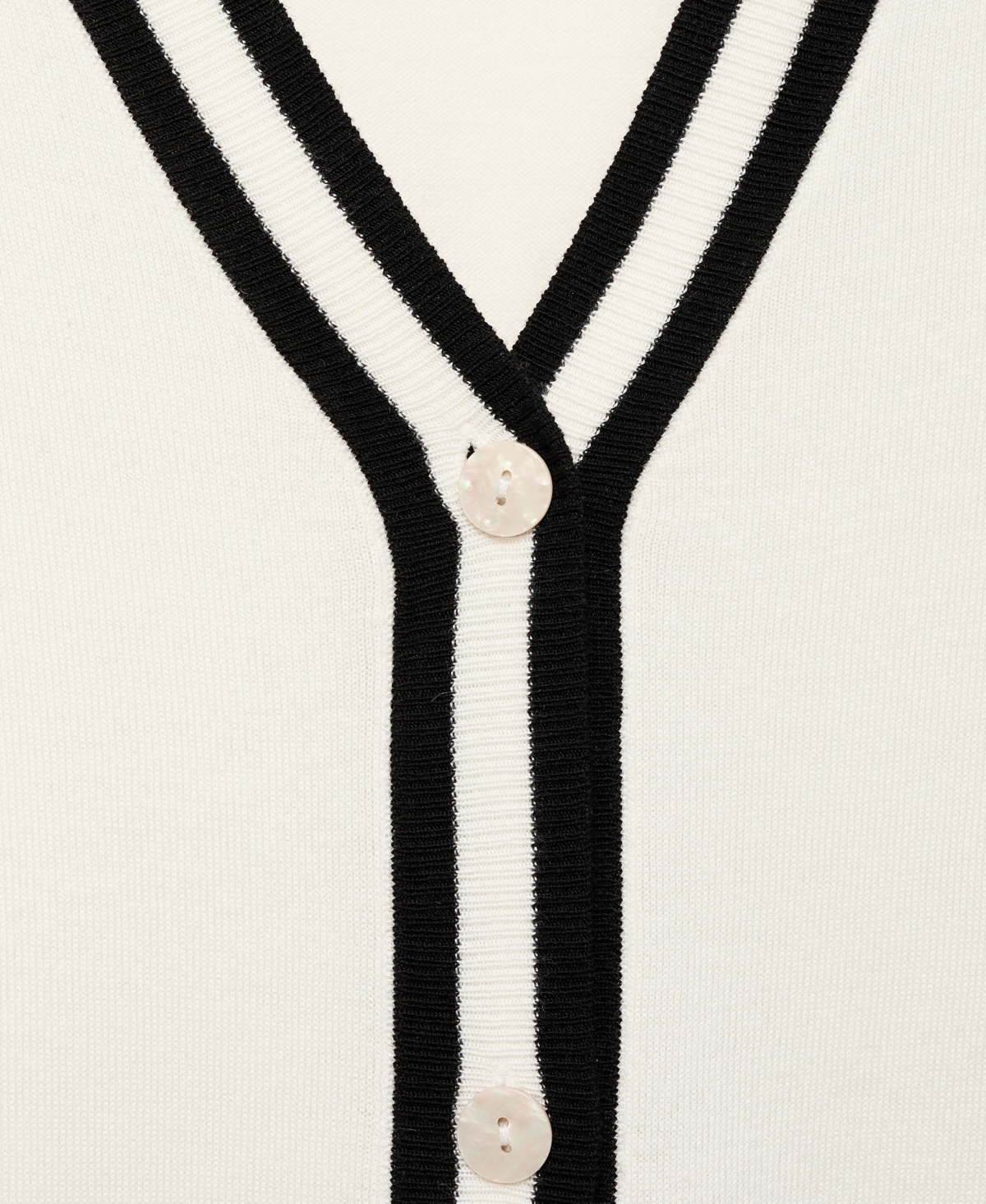 Mango Women's Contrasting Stripes Cardigan