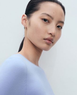 Women's Long-Sleeved Fine-Knit Sweater