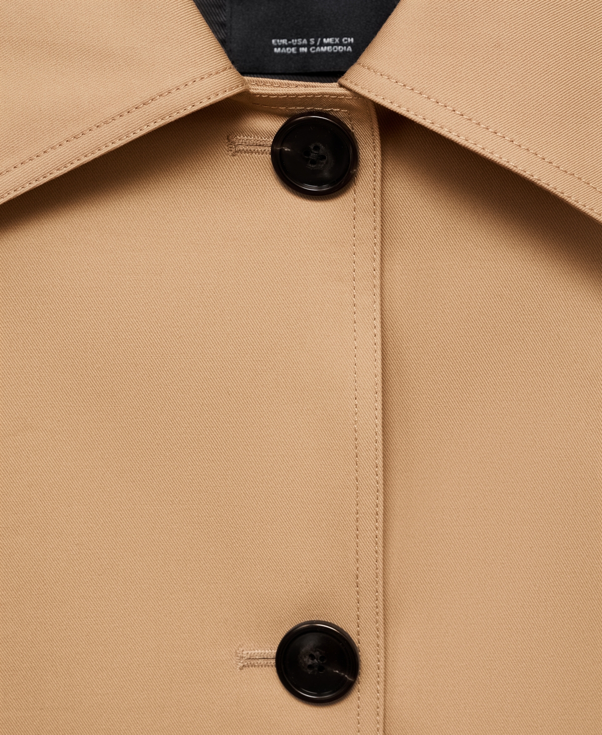 Mango Women's Epaulettes Detail Oversized Parka In Brown