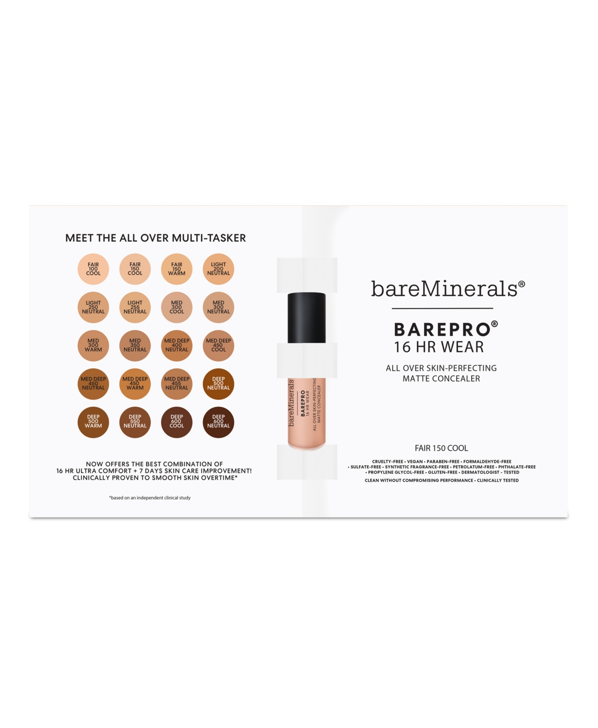 Bareminerals Choose Your Free Barepro Matte Concealer Deluxe Mini With A $50  Purchase In Nude