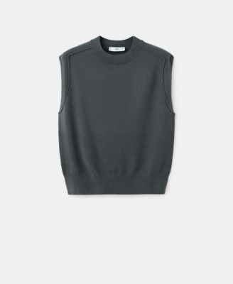 Women's Seam Detail Knitted Sweater Vest