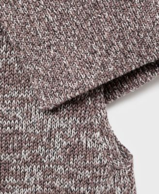 Women's Mottled Wrap Collar Sweater Vest