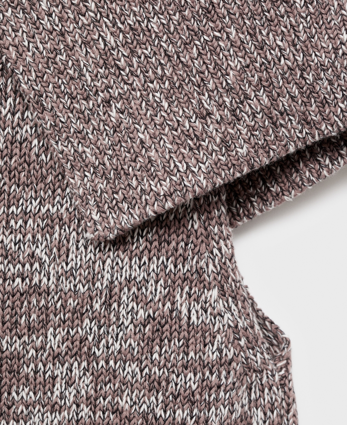 Mango Women's Mottled Wrap Collar Sweater Vest