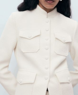 Women's Pockets Boucle Jacket