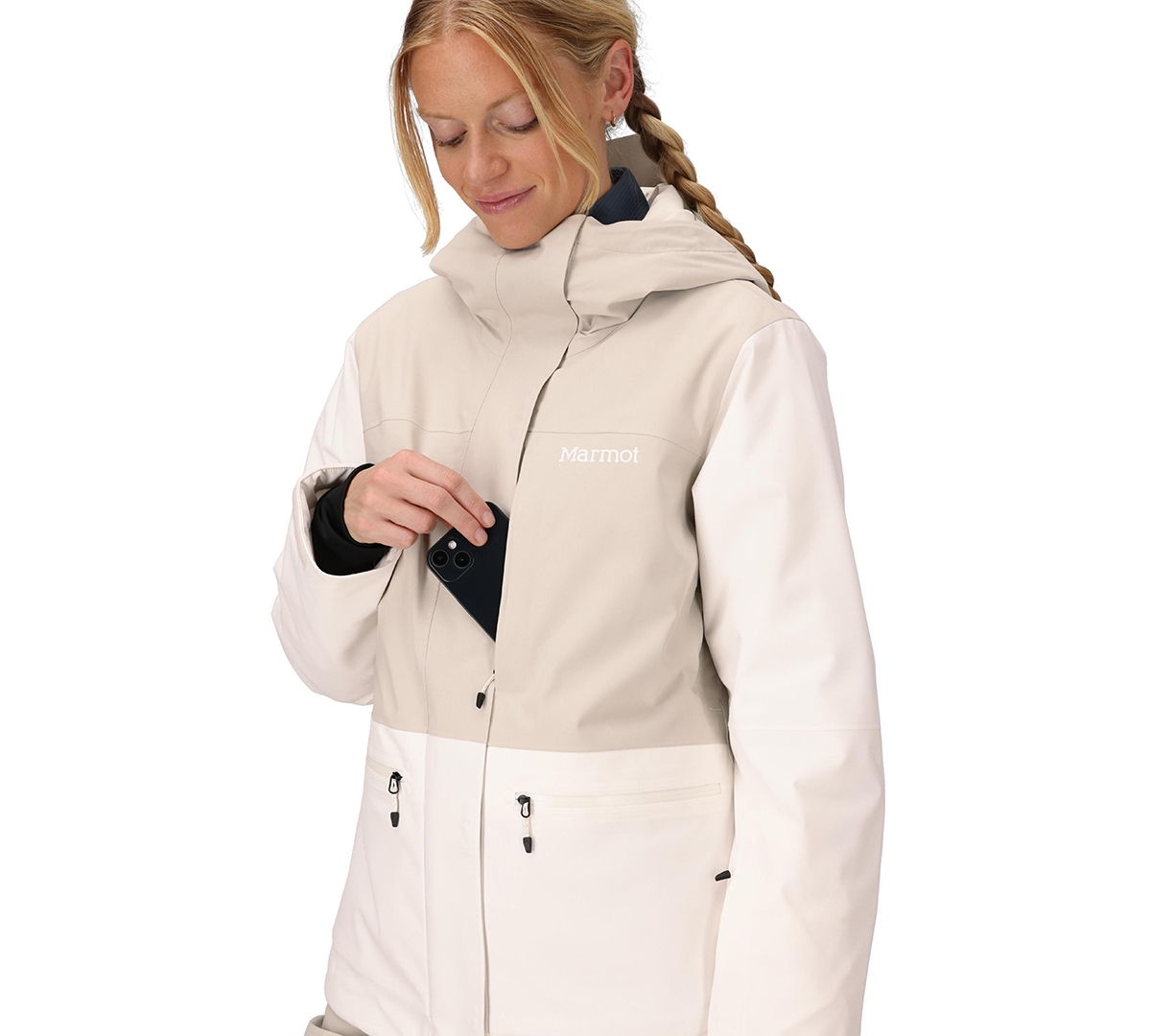 Marmot Women's Insulated Refuge Ski Jacket In Neutral