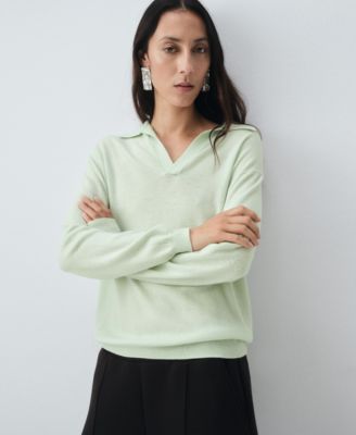 Women's Selection Wool Polo-Neck Sweater