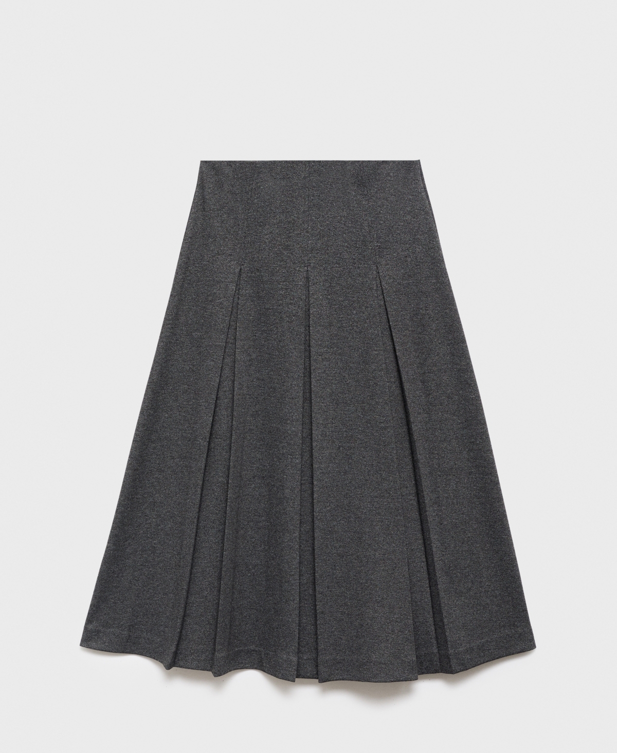 Mango Women's Pleated A-line Skirt In Gray