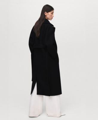 Women's Belted Woolen Coat