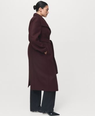 Women's Virgin Wool Chimney Collar Coat