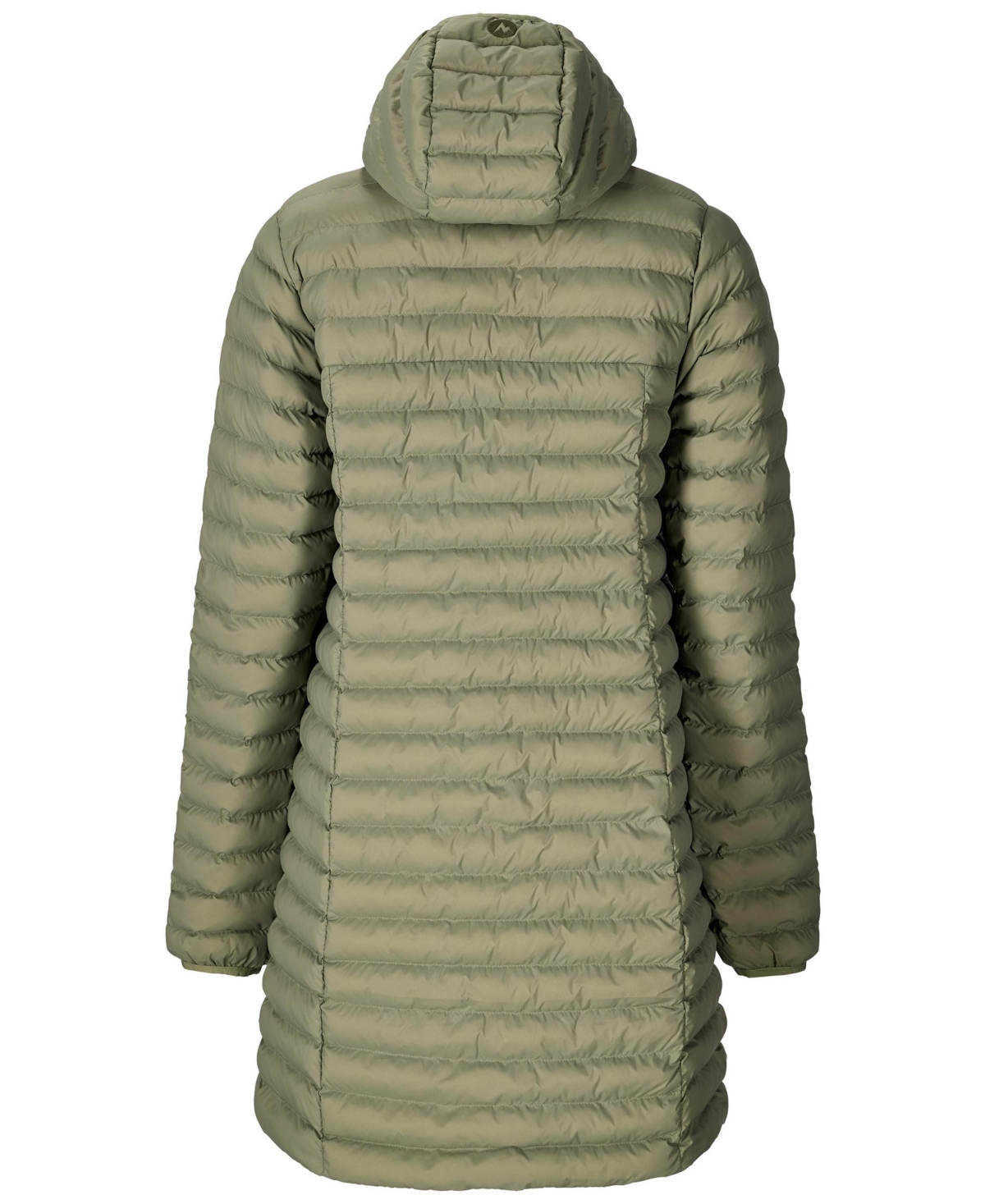 Marmot Women's Echo Featherless Hooded Long Jacket In Green