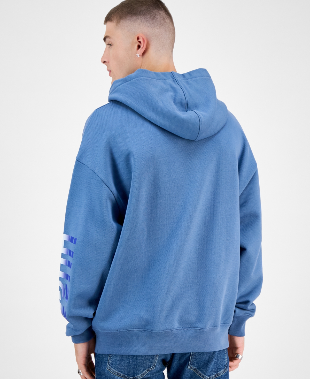 Hugo Boss Men's Niftyhood Logo Cotton French Terry Pullover Hoodie