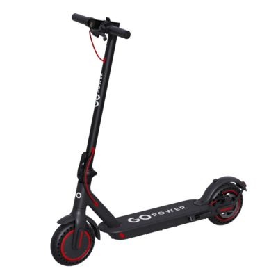 GoZoom Electric Scooter | Lightweight Foldable Commuter E-Scooter | 350W Hub Motor | Solid 8.5” Tires | Up to 18-Mile Range | 15.5 MPH Top Speed
