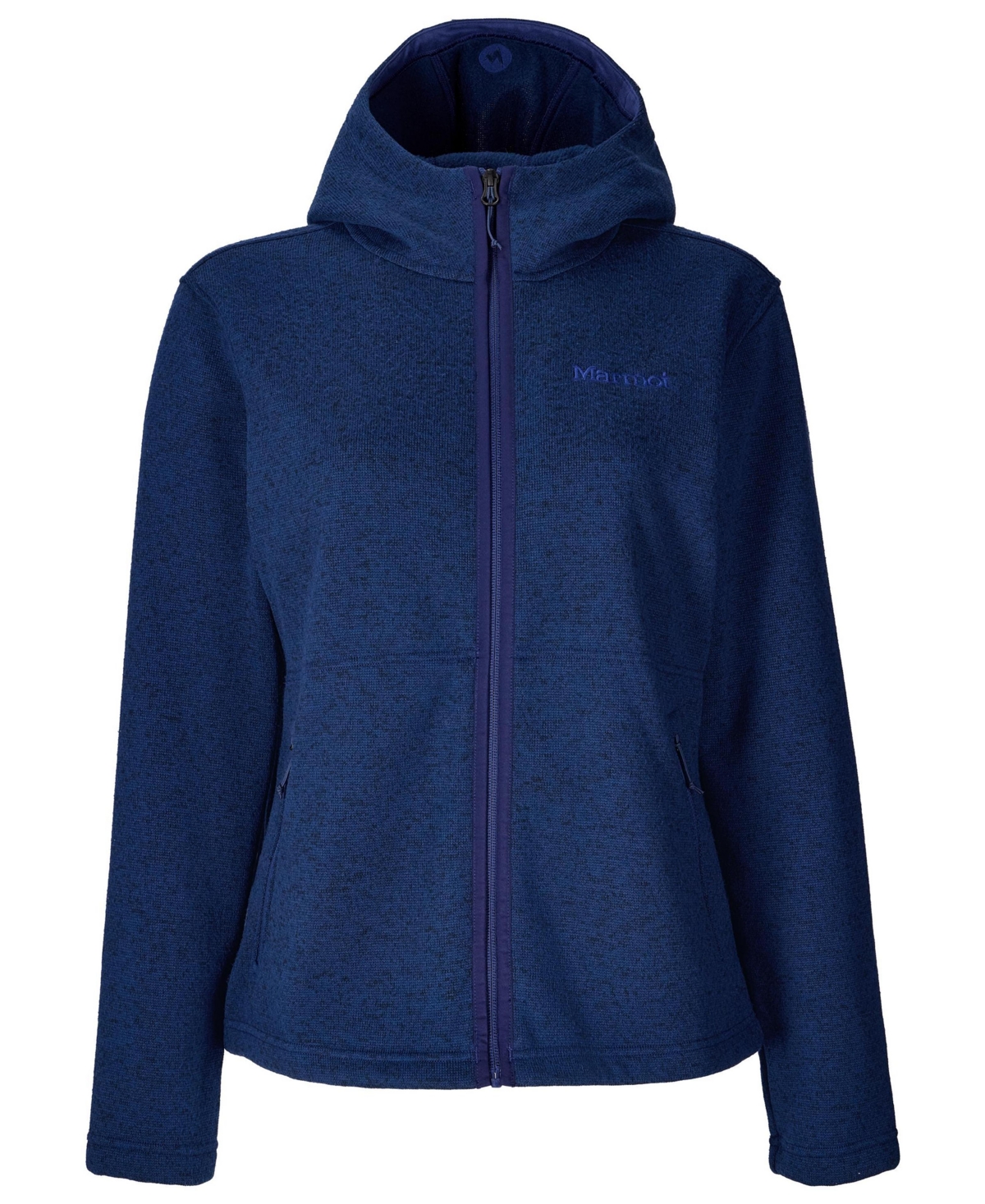 Marmot Women's Drop Line Full-zip Sweater Hoodie In Blue