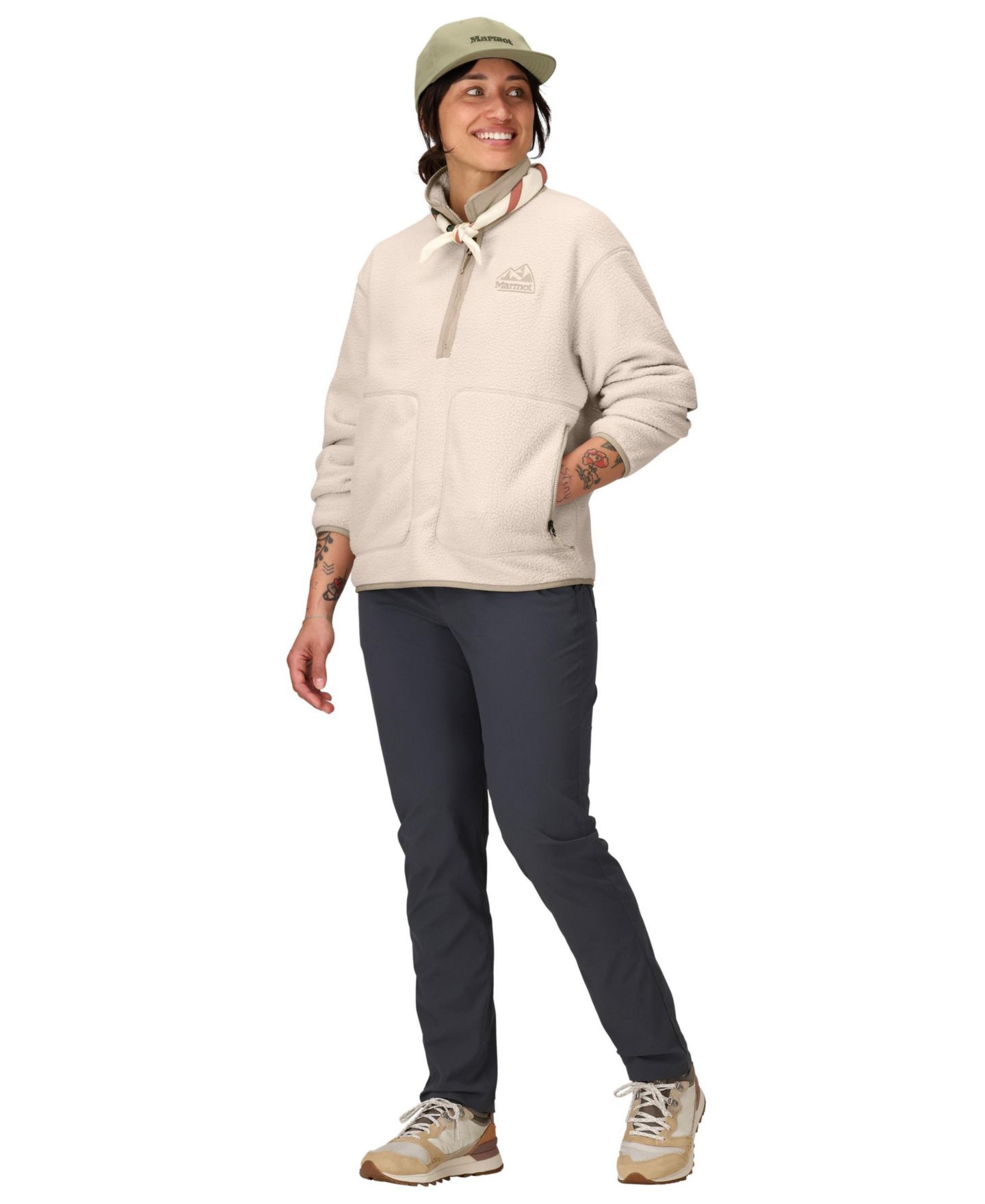Женский свитер Marmot Wanderer High Pile Fleece Pullover, цвет: Берёзовый — фото 6