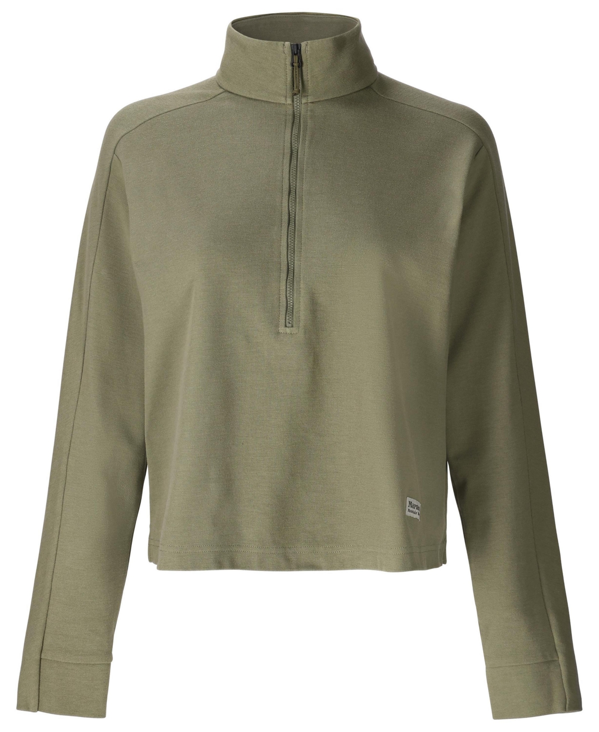 Marmot Women's Half-zip Long Sleeve Sweatshirt In Green