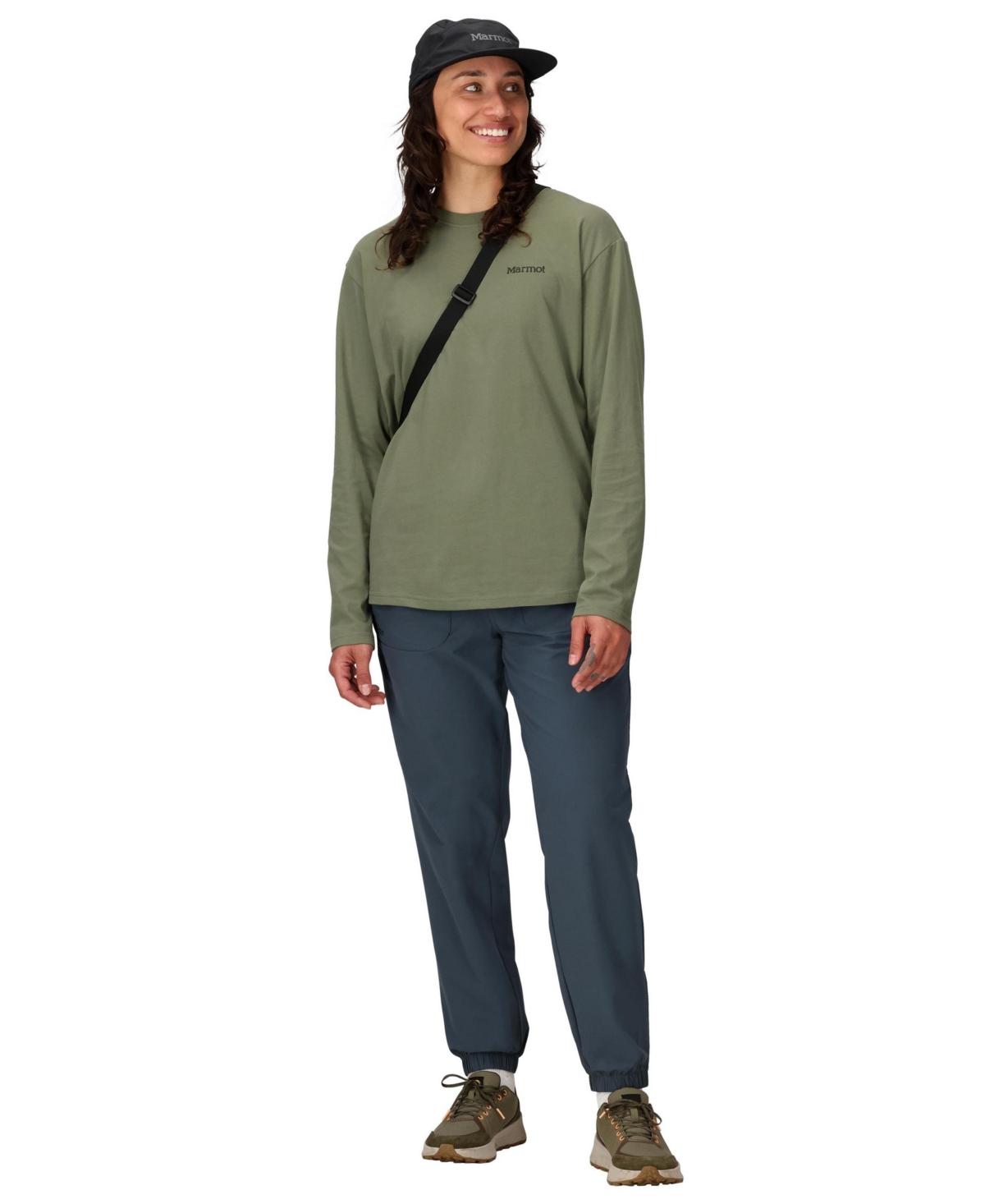 Marmot Women's Crewneck Long Sleeve T-shirt In Green