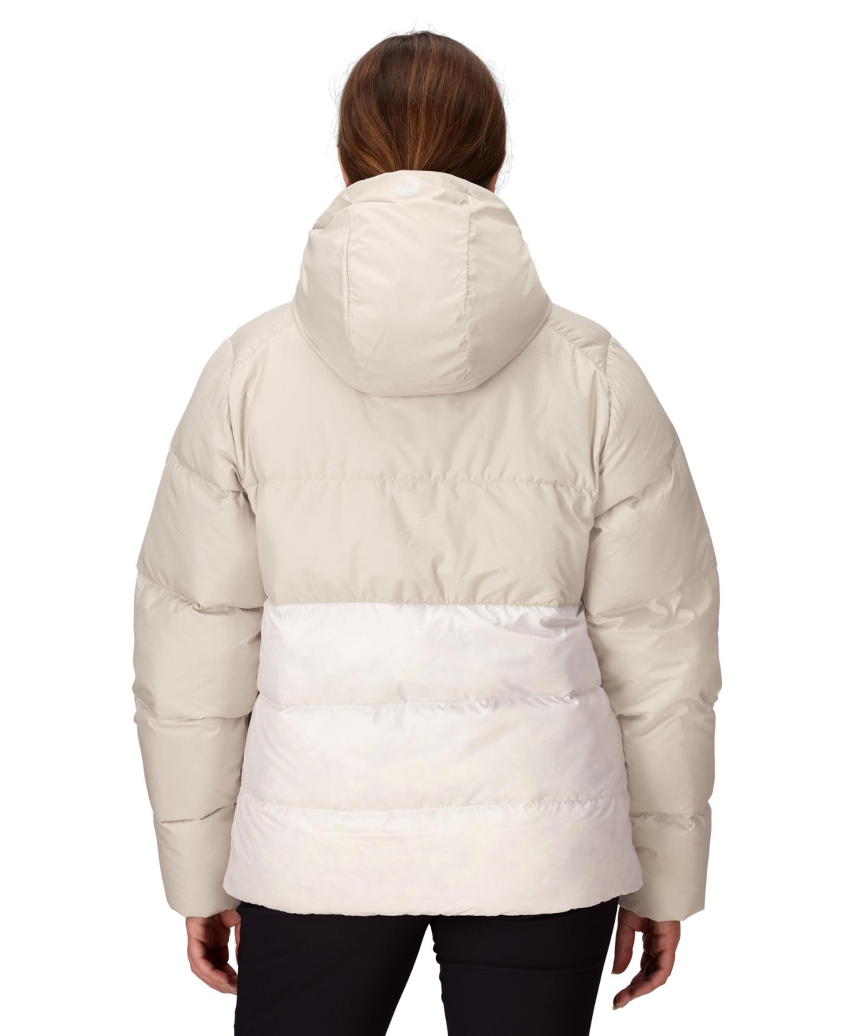 Marmot Women's Guides Big-baffled Puffer Hooded Jacket In White