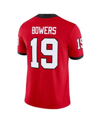 Men's Brock Bowers Red Georgia Bulldogs Player Game Jersey