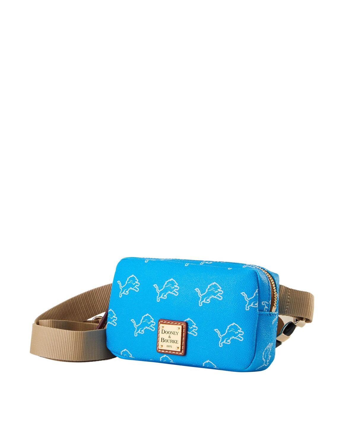 Dooney & Bourke Detroit Lions Signature Belt Bag In Blue