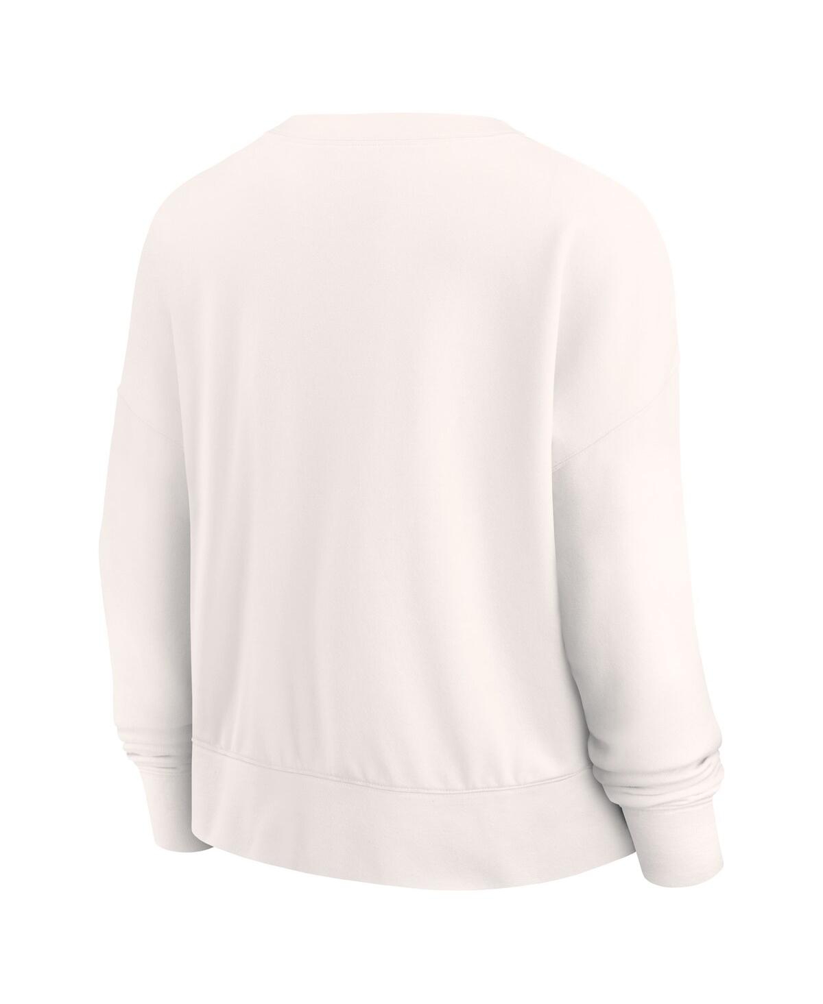 Fanatics Women's White St. Louis Cardinals Close The Game Fleece Pullover Sweatshirt In Neutral