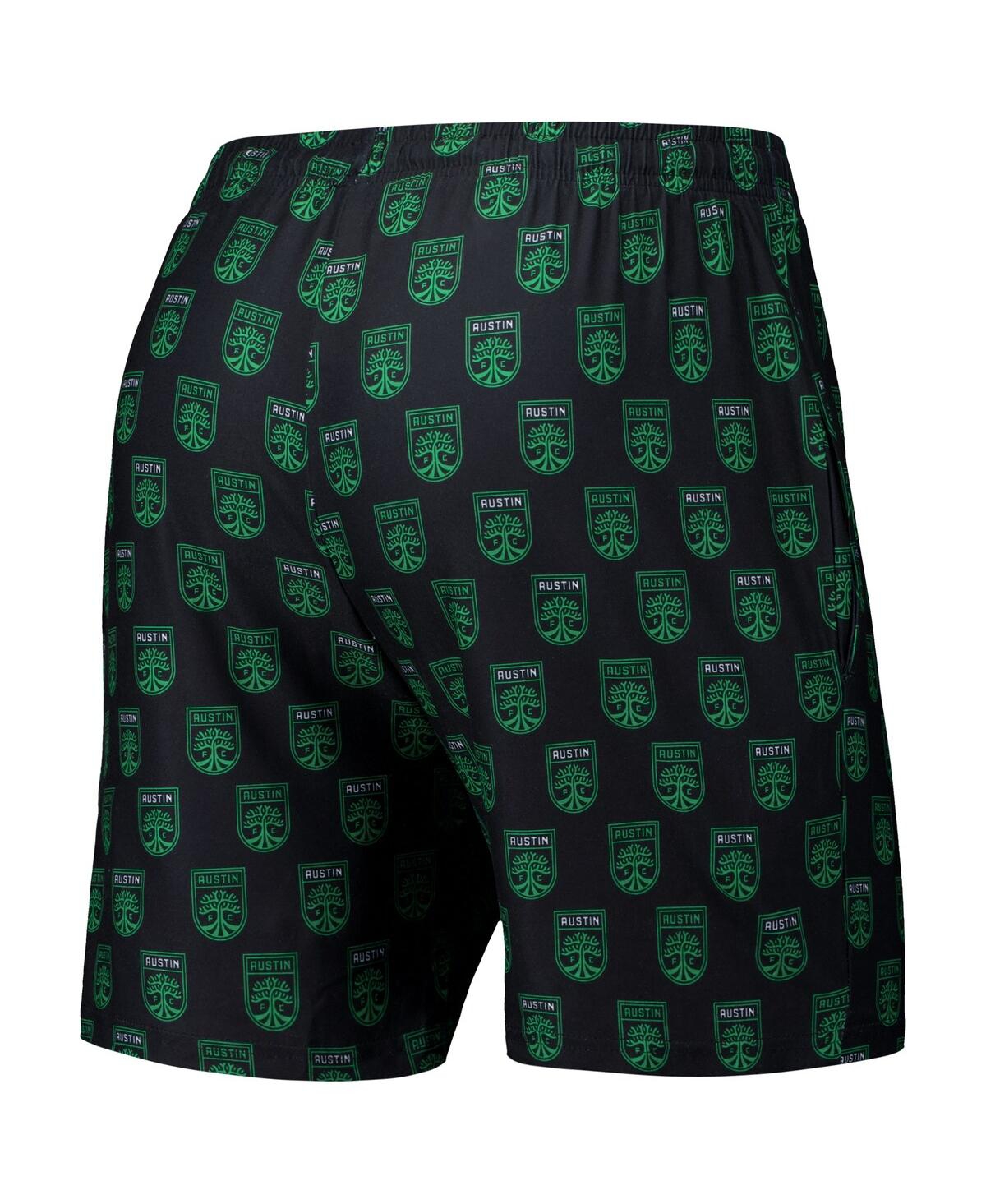 Concepts Sport Men's 2-pack Black/kelly Green Austin Fc Record Shorts Set In Multi