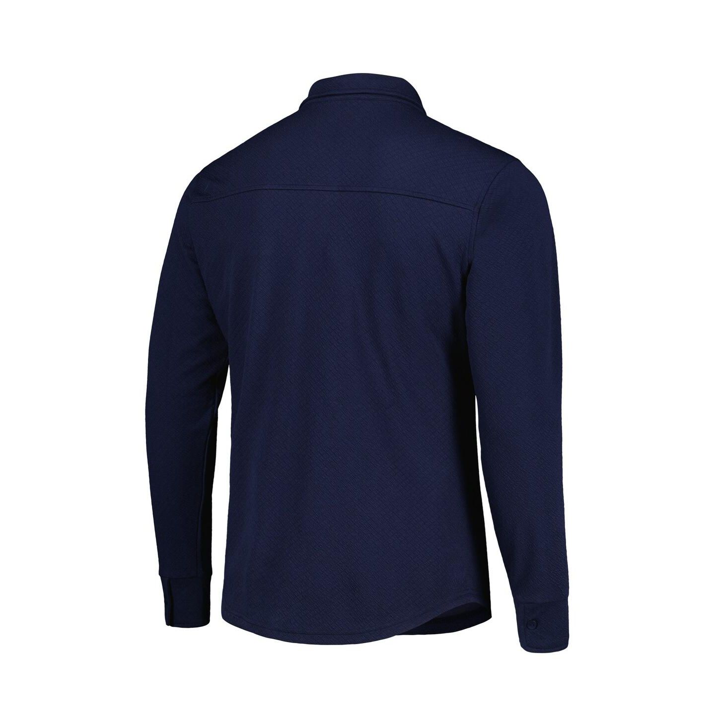 Мужские куртки Antigua Navy Seattle Sounders FC Streamer Diamond Button-Up Shacket — фото 3
