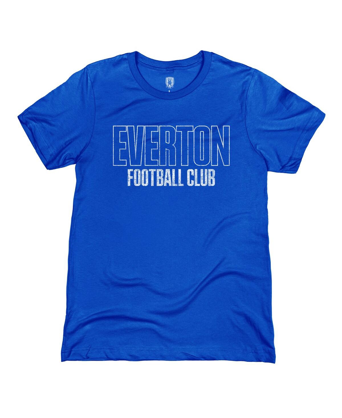 1863fc Men's Blue Everton Tapered Text T-shirt In Blue