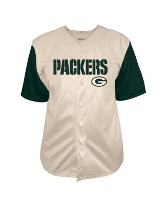 Men's Jordan Love Cream Green Bay Packers Big Tall Baseball Button-Up Shirt