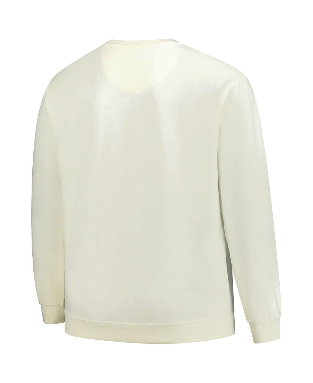 Profile Men's Cream Buffalo Bills Big Tall Fleece Sweatshirt In White