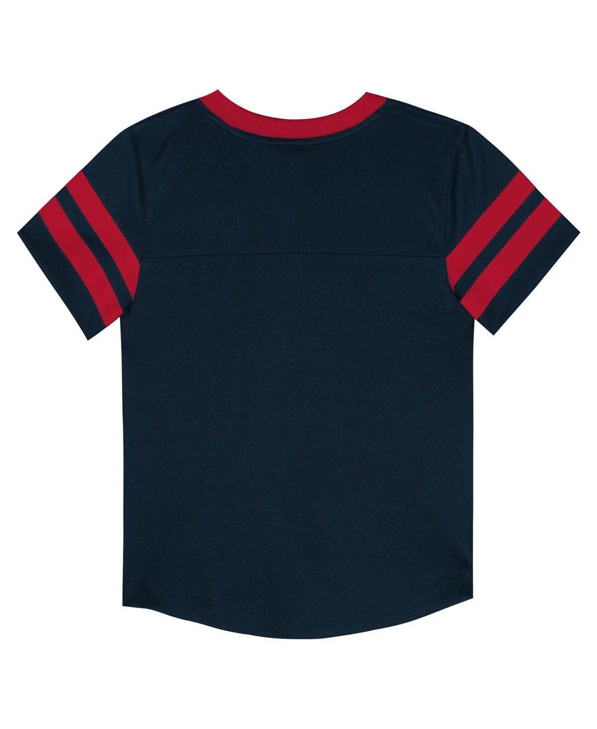 Outerstuff Toddler 2-piece Navy/red Houston Texans Red Zone V-neck T-shirt And Pants Set In Red
