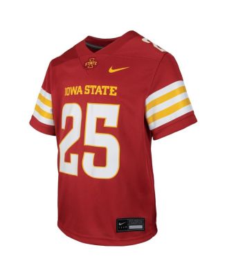 Big Boys and Girls 25 Cardinal Iowa State Cyclones Untouchable Replica Game Jersey