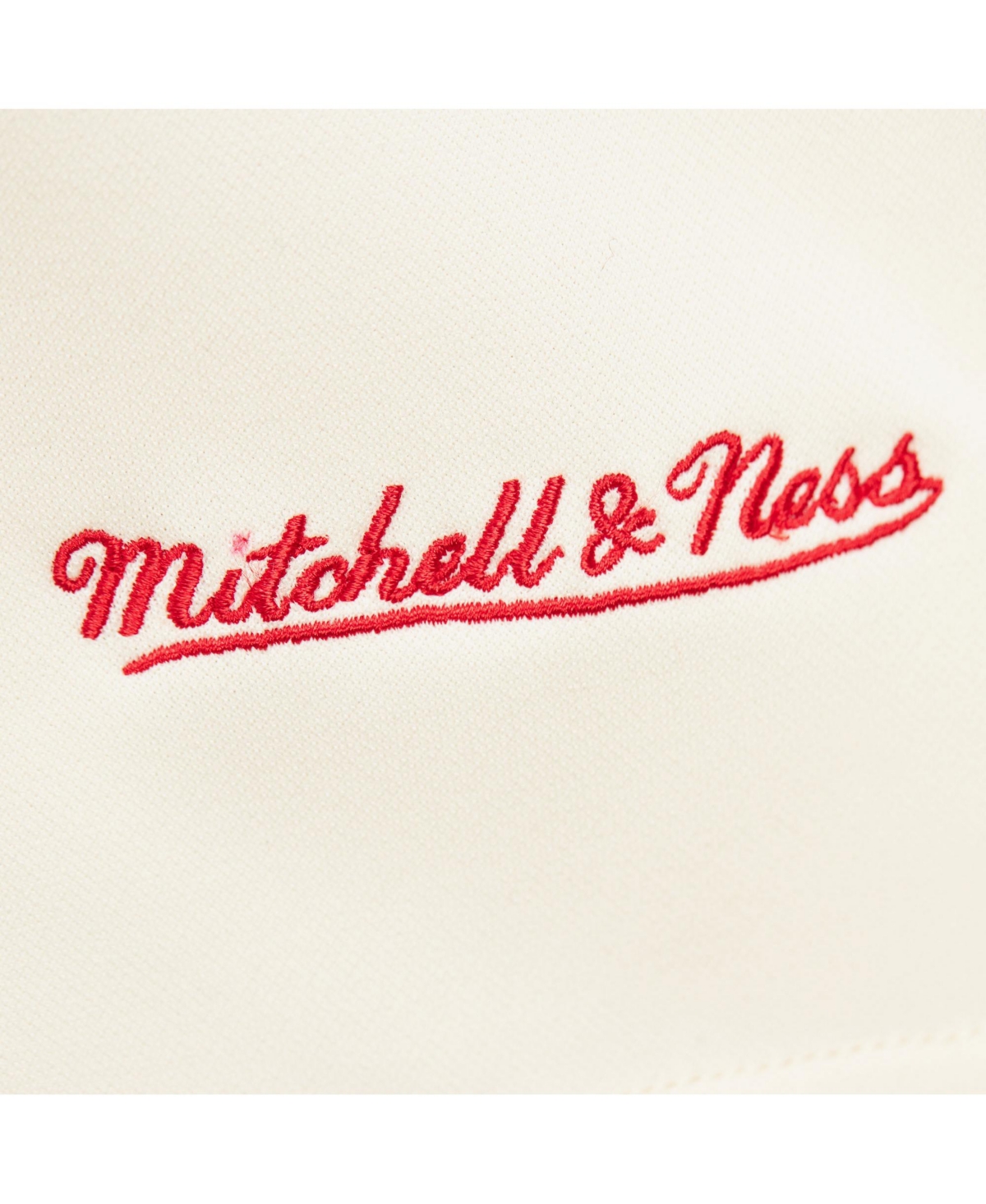 Mitchell & Ness Men'sâ Cream La28 Button-up Shooting Shirt In White