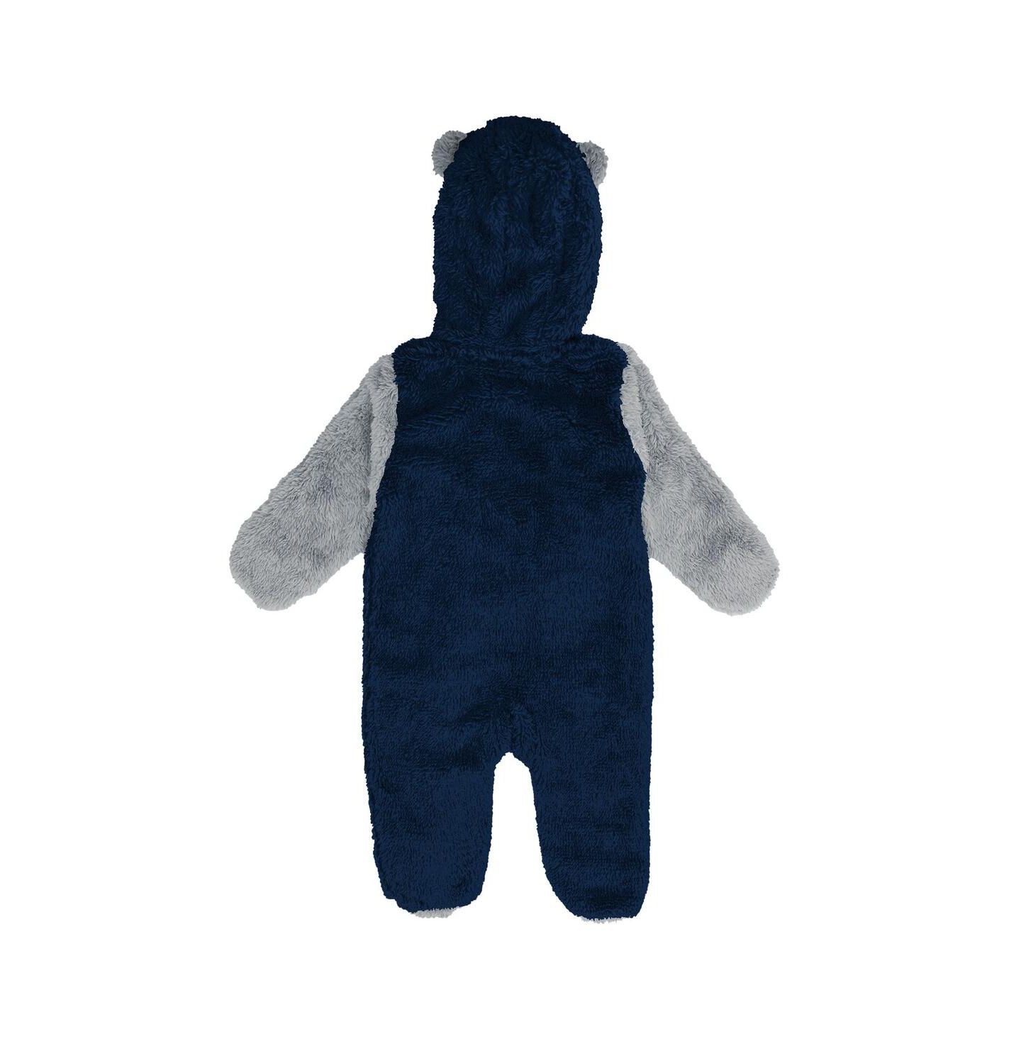 Outerstuff Baby Boys and Girls Navy Dallas Cowboys Stay Napping Fleece Bunting Full-Zip Sleeper — фото 3