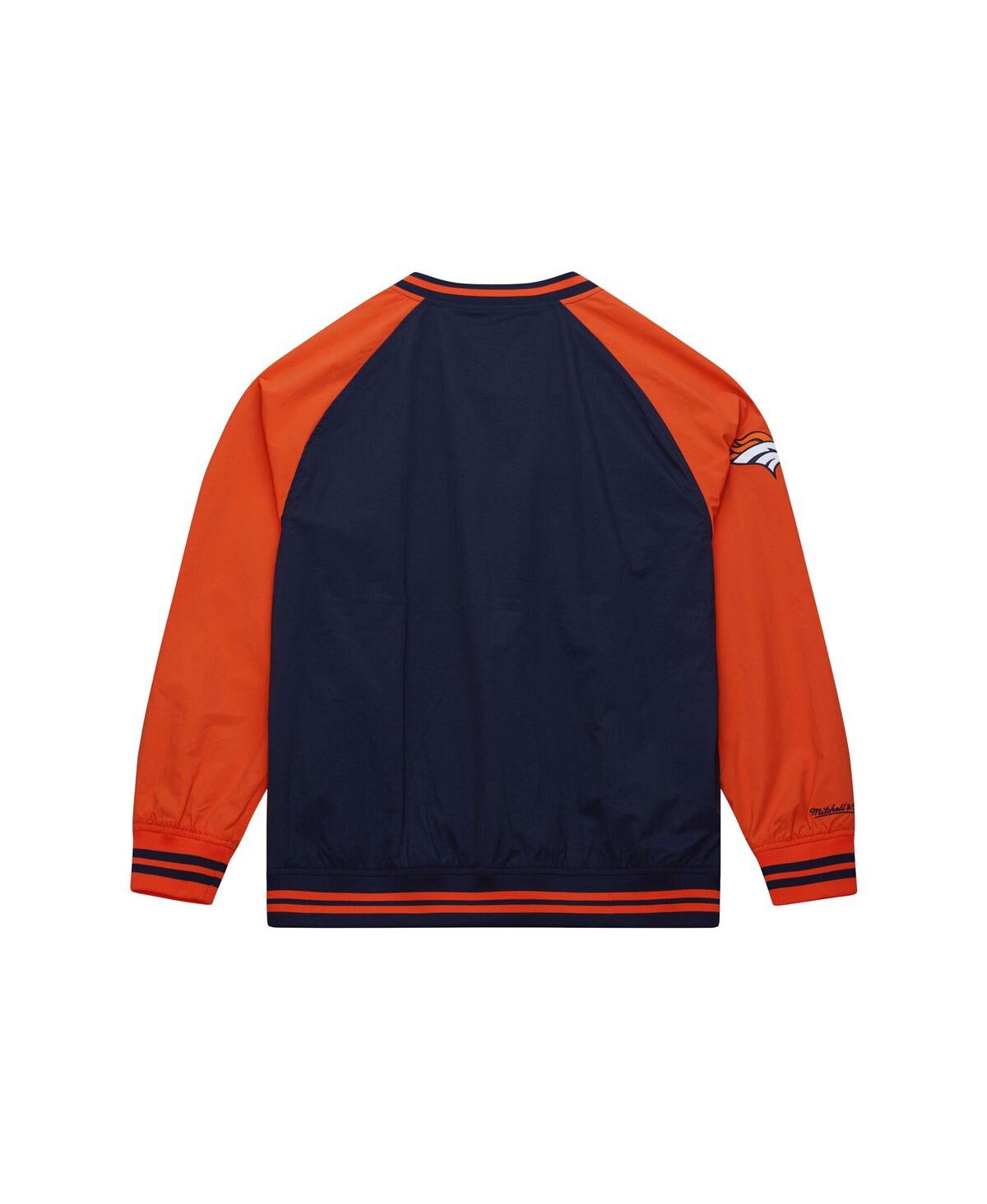 Mitchell & Ness Men's Navy Denver Broncos Raglan Jacket In Multi