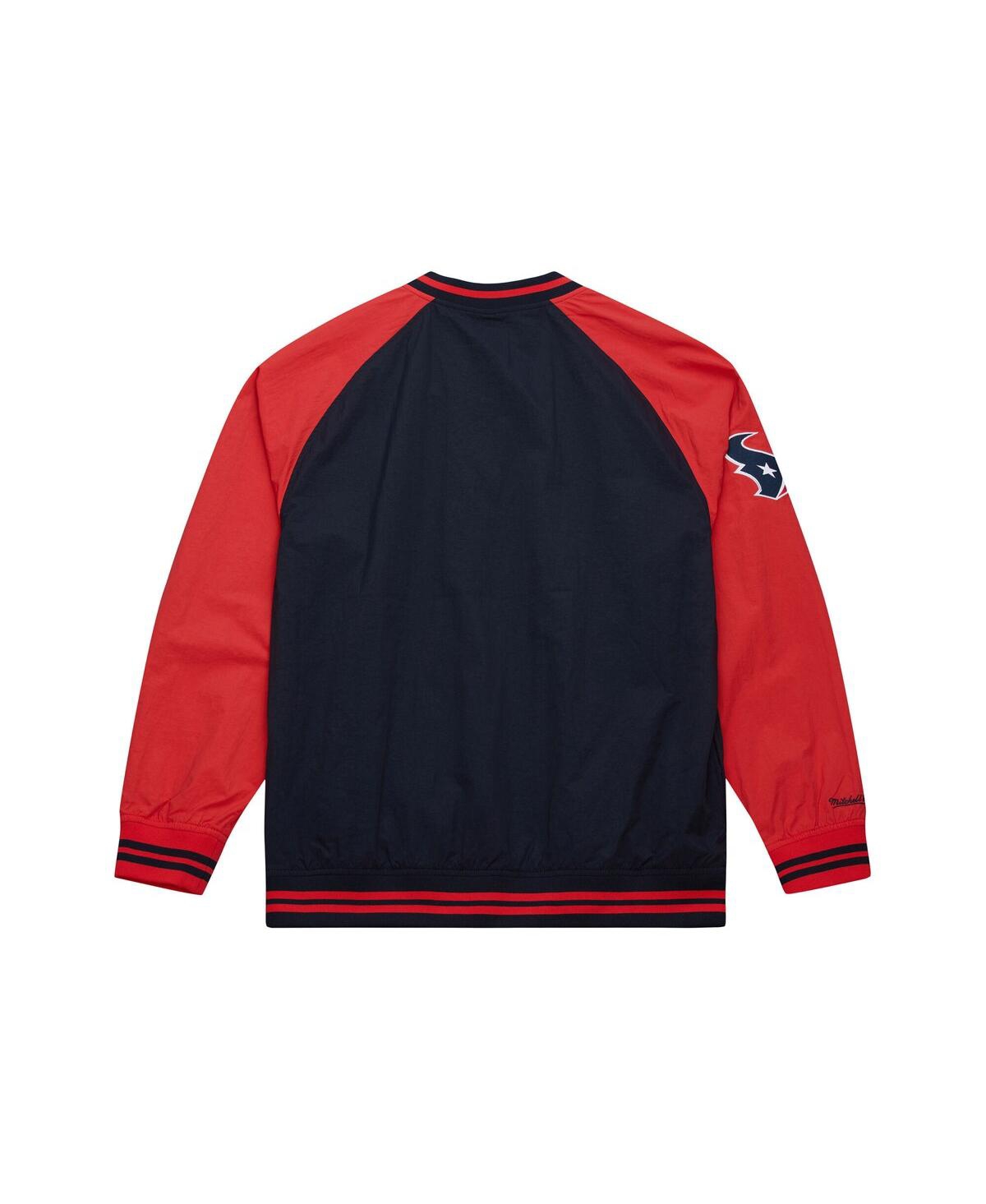 Mitchell & Ness Men's Navy Houston Texans Raglan Jacket In Blue
