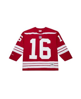 Mitchell & Ness - Men's&nbsp;Joe Montana Scarlet San Francisco 49ers Maxed Out Fashion Hockey Jersey