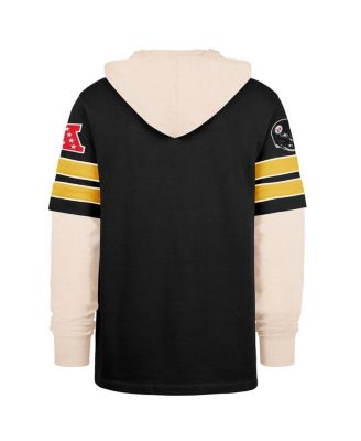 Men's Black Pittsburgh Steelers Split Zone Cornerback Duo Hoodie