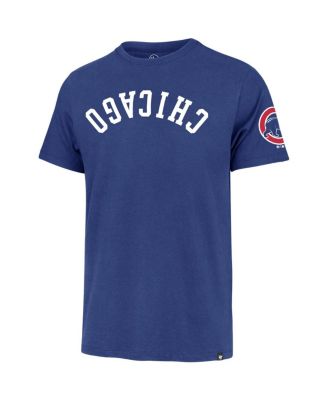 Men's Royal Chicago Cubs Upside Down Two-Peat Franklin T-Shirt