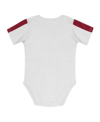 Baby Boys and Girls 3-Piece Crimson/White Alabama Crimson Tide Double Down Bodysuit and Pants Set
