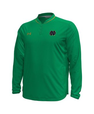 Men's Green Notre Dame Fighting Irish Motivate Long Sleeve Quarter-Zip Jacket