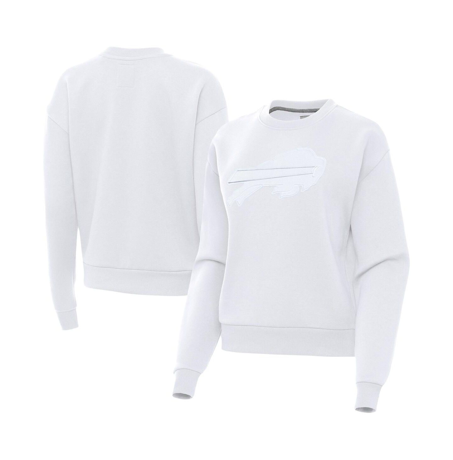 Женская толстовка Antigua White Buffalo Bills Victory Pullover — фото 1