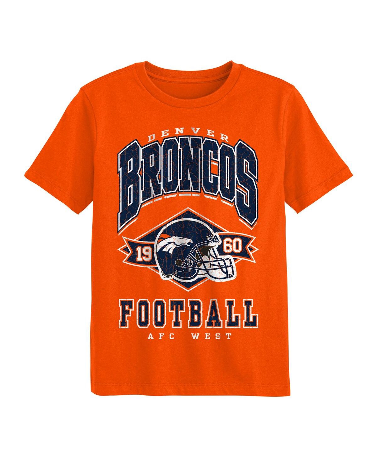Outerstuff Preschool Orange Denver Broncos Kick Off T-shirt In Orange