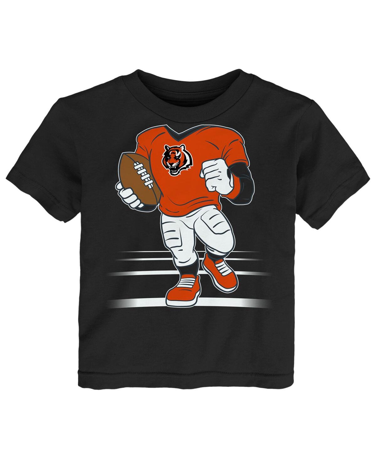 Outerstuff Toddler  Black Cincinnati Bengals Game Fit T-shirt In Black