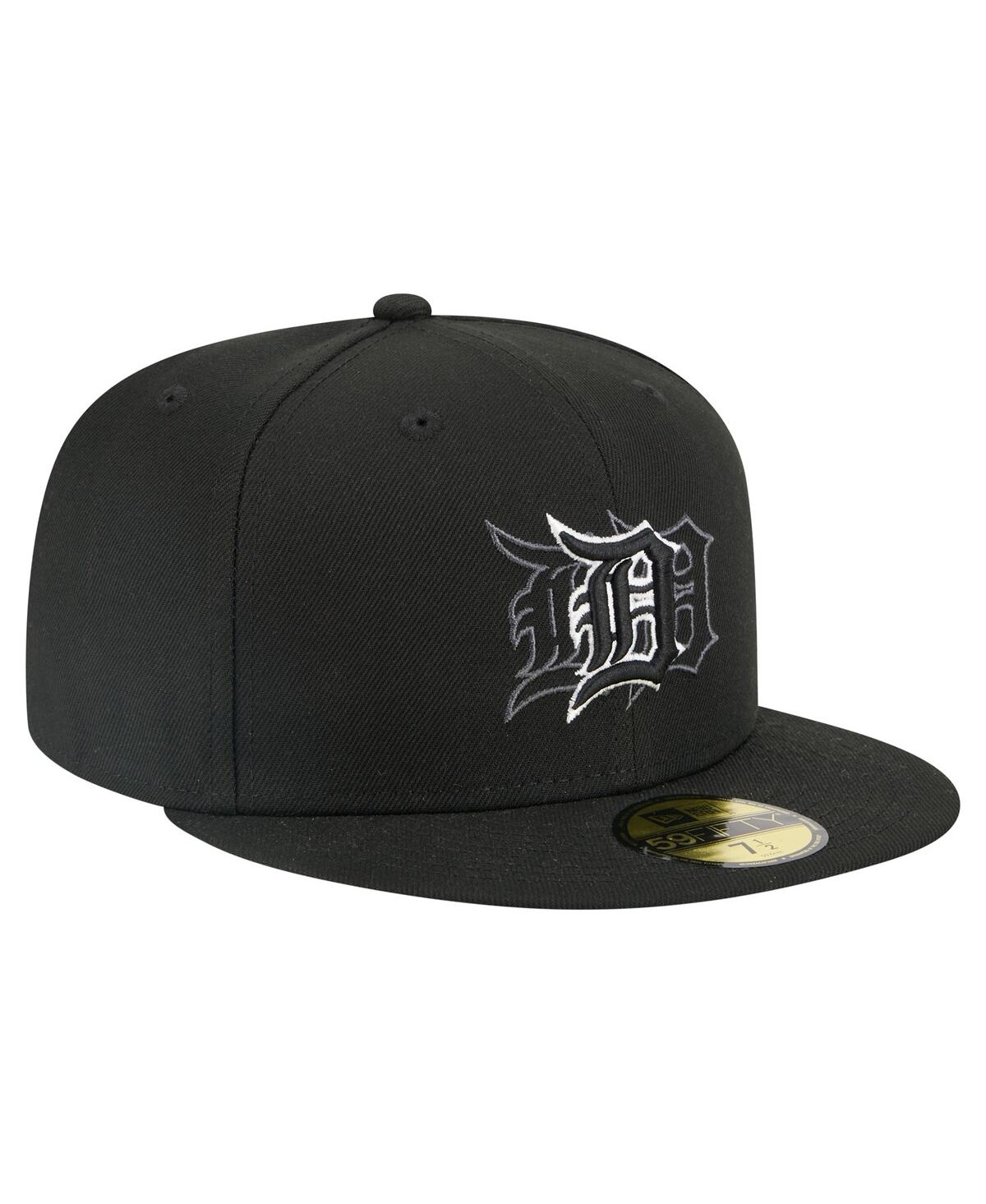 New Era Men's Black Detroit Tigers Tri-hit 59fifty Fitted Hat In Black